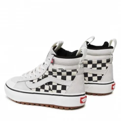 Vans Unisex Sk8 Hi MTE 2 Checkerboard Shoes - Marshmallow / Black