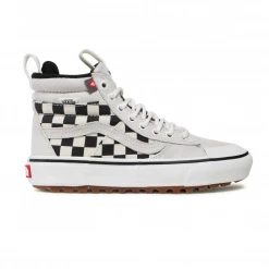 Vans Unisex Sk8 Hi MTE 2 Checkerboard Shoes - Marshmallow / Black