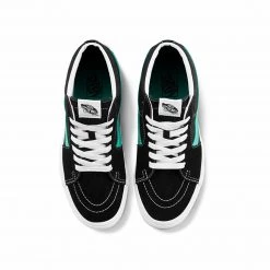 Vans Unisex Sk8 Mid Classic Sport Shoes - Black / Waterfall