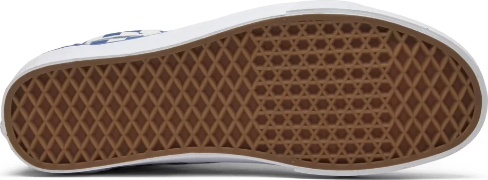 Vans Unisex Old Skool Primary Check Shoes - True Blue / White