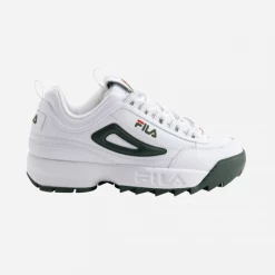 Fila Men's Disruptor II Premium Shoes - White / Sycamore / Red