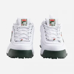 Fila Men's Disruptor II Premium Shoes - White / Sycamore / Red