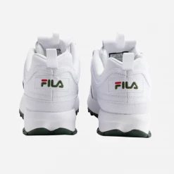 Fila Men's Disruptor II Premium Shoes - White / Sycamore / Red
