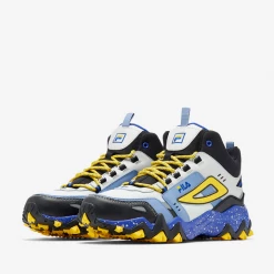 Fila Men's Oakmont TR Mid Shoes - Glacier Grey / Black / Maui Blue