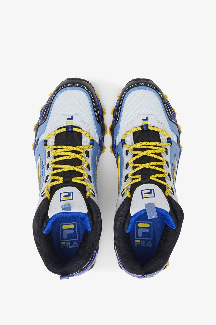 Fila Men's Oakmont TR Mid Shoes - Glacier Grey / Black / Maui Blue