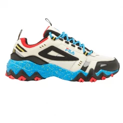 Fila Men's Oakmont TR Shoes - Silver Birch / Black / Electric Blue