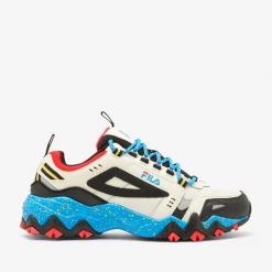 Fila Men's Oakmont TR Shoes - Silver Birch / Black / Electric Blue