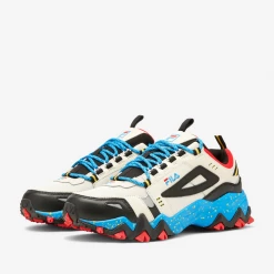Fila Men's Oakmont TR Shoes - Silver Birch / Black / Electric Blue