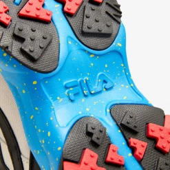 Fila Men's Oakmont TR Shoes - Silver Birch / Black / Electric Blue