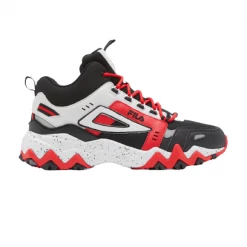 Fila Men's Oakmont TR Mid Shoes - Black / Glacier Gray / Fila Red