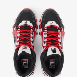 Fila Men's Oakmont TR Mid Shoes - Black / Glacier Gray / Fila Red