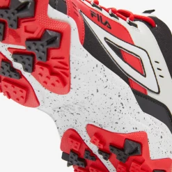 Fila Men's Oakmont TR Mid Shoes - Black / Glacier Gray / Fila Red