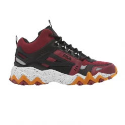 Fila Men's Oakmont TR Mid Shoes - Tawny Port / Black / Glacier Gray