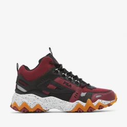 Fila Men's Oakmont TR Mid Shoes - Tawny Port / Black / Glacier Gray