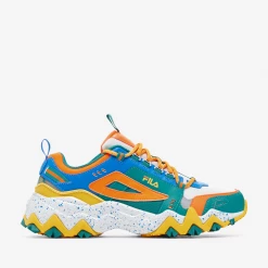 Fila Men's Oakmont TR Shoes - Parasailing / Freesia / Shocking Orange