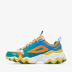 Fila Men's Oakmont TR Shoes - Parasailing / Freesia / Shocking Orange