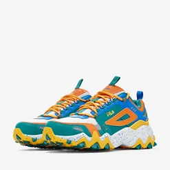 Fila Men's Oakmont TR Shoes - Parasailing / Freesia / Shocking Orange