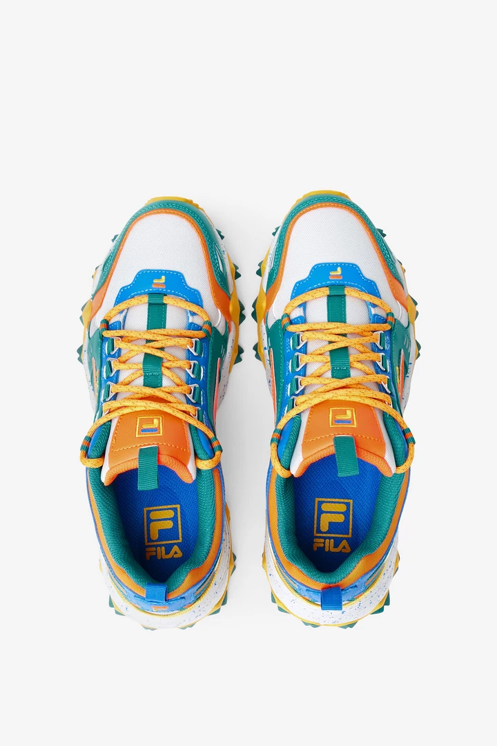 Fila Men's Oakmont TR Shoes - Parasailing / Freesia / Shocking Orange