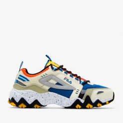 Fila Men's Oakmont TR Shoes - Blue Sapphire / Gardenia / Red Orange Women's