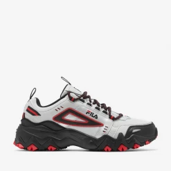 Fila Men's Oakmont TR Shoes - Metallic Silver / Black / Fila Red
