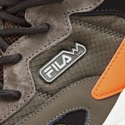 Fila Men's Ray Tracer TR2 Mid Shoes - Tarmac / Black / Shocking Orange