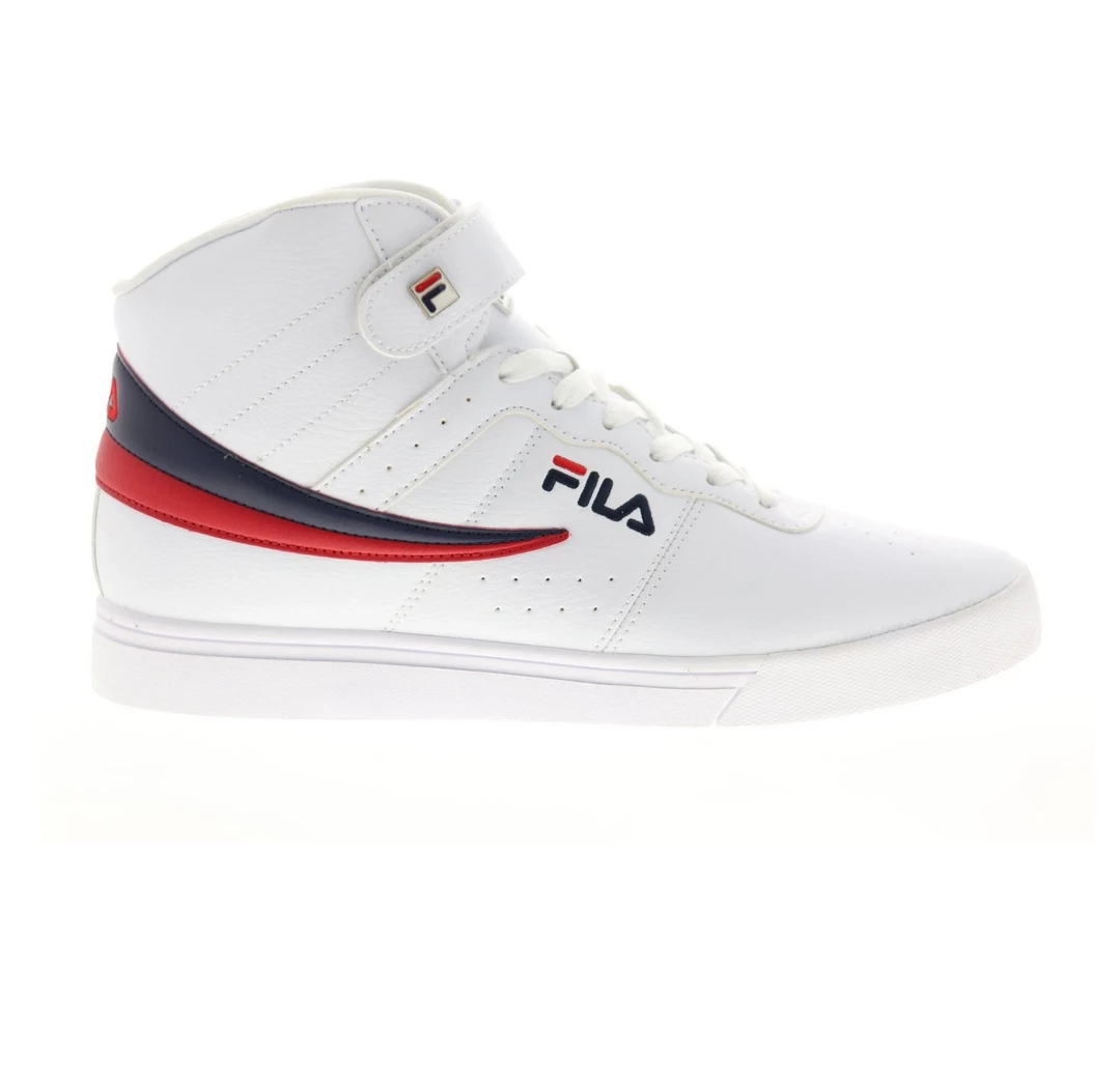 Fila Men's Vulc 13 Mid Plus Shoes - White / Red