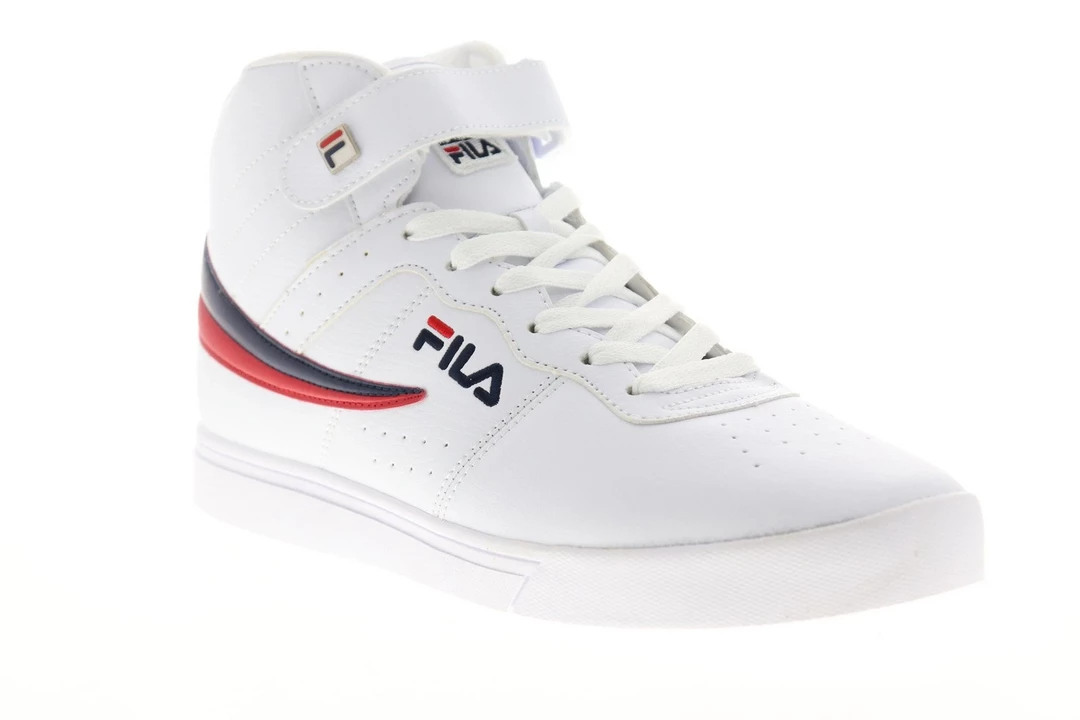 Fila Men's Vulc 13 Mid Plus Shoes - White / Red