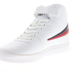 Fila Men's Vulc 13 Mid Plus Shoes - White / Red