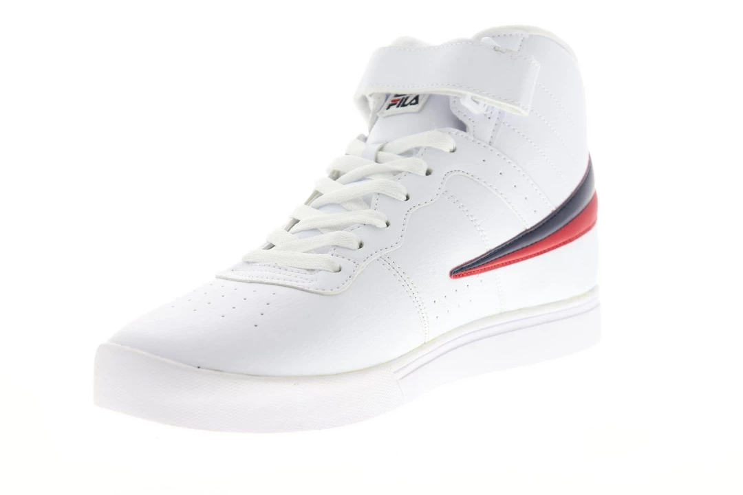 Fila Men's Vulc 13 Mid Plus Shoes - White / Red