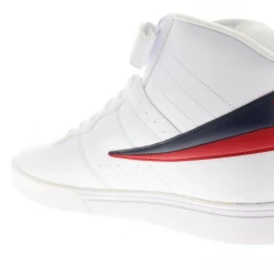 Fila Men's Vulc 13 Mid Plus Shoes - White / Red