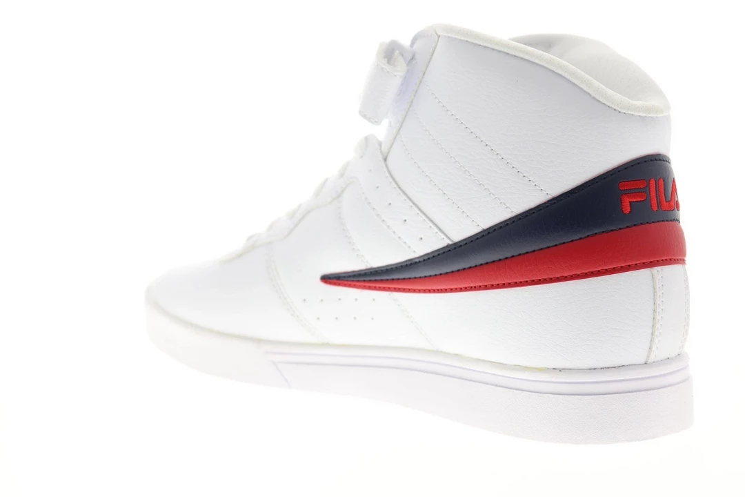 Fila Men's Vulc 13 Mid Plus Shoes - White / Red