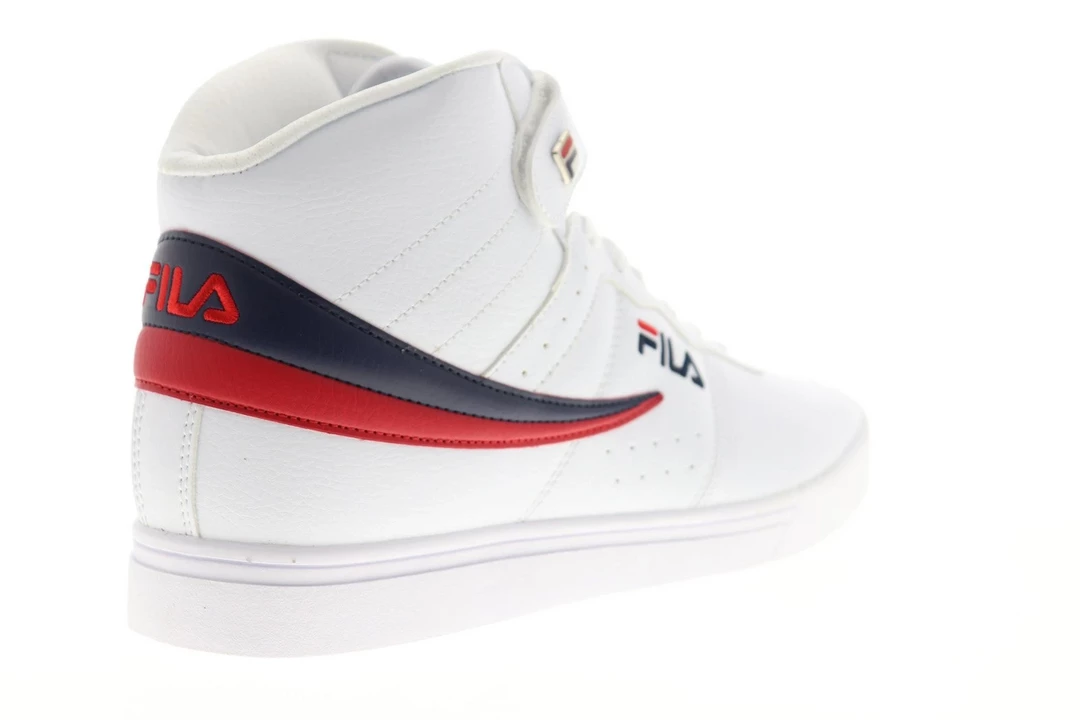 Fila Men's Vulc 13 Mid Plus Shoes - White / Red