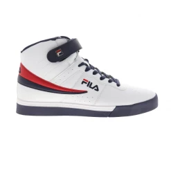 Fila Men's Vulc 13 Mid Plus Shoes - White / Blue / Red
