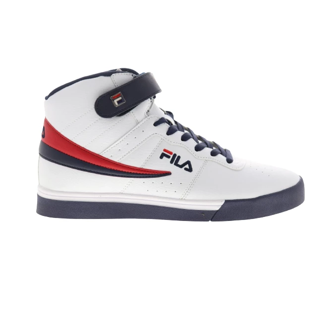 Fila Men's Vulc 13 Mid Plus Shoes - White / Blue / Red