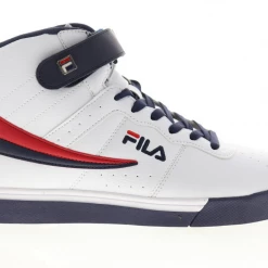 Fila Men's Vulc 13 Mid Plus Shoes - White / Blue / Red