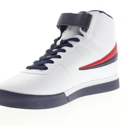 Fila Men's Vulc 13 Mid Plus Shoes - White / Blue / Red