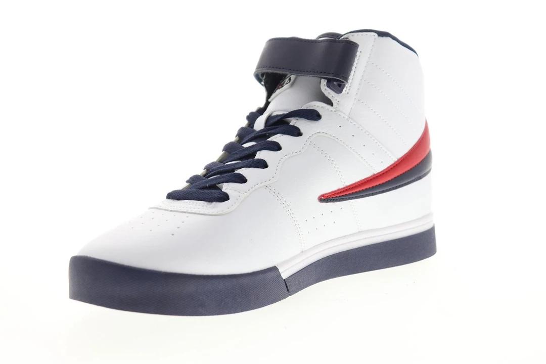 Fila Men's Vulc 13 Mid Plus Shoes - White / Blue / Red