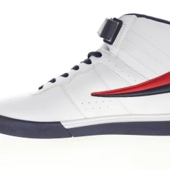 Fila Men's Vulc 13 Mid Plus Shoes - White / Blue / Red