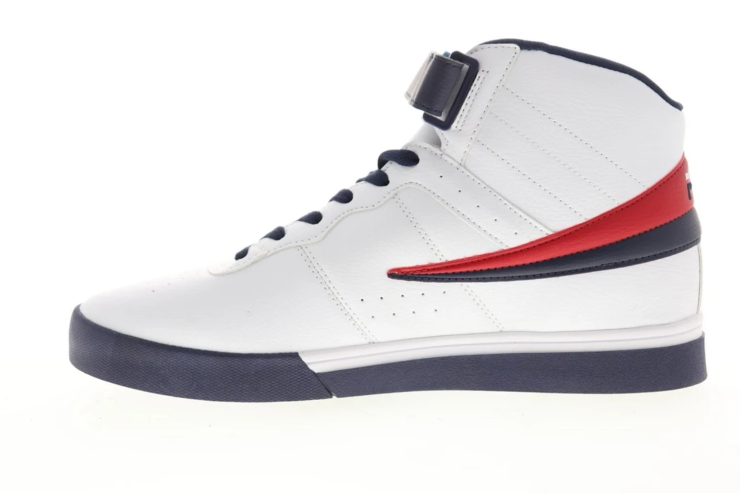 Fila Men's Vulc 13 Mid Plus Shoes - White / Blue / Red