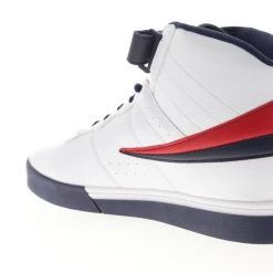 Fila Men's Vulc 13 Mid Plus Shoes - White / Blue / Red