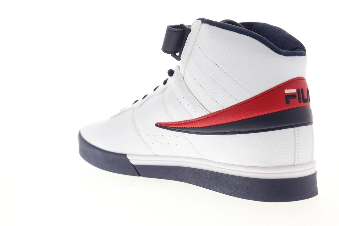 Fila Men's Vulc 13 Mid Plus Shoes - White / Blue / Red