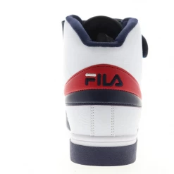 Fila Men's Vulc 13 Mid Plus Shoes - White / Blue / Red