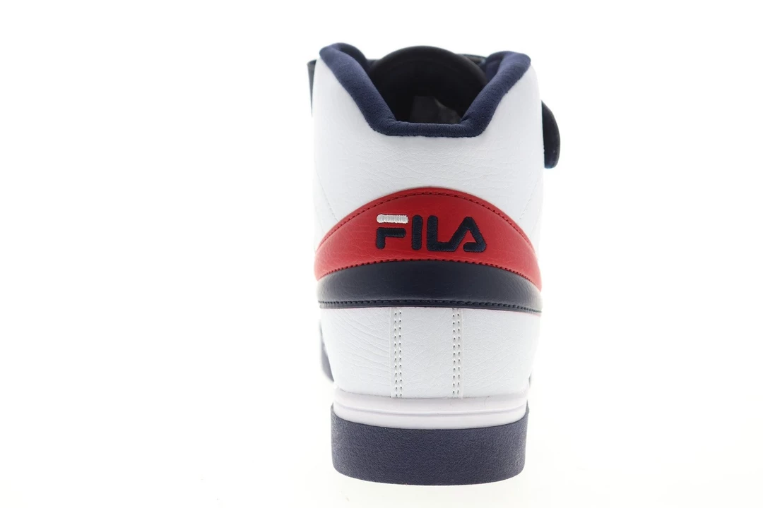 Fila Men's Vulc 13 Mid Plus Shoes - White / Blue / Red