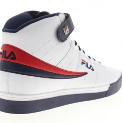 Fila Men's Vulc 13 Mid Plus Shoes - White / Blue / Red