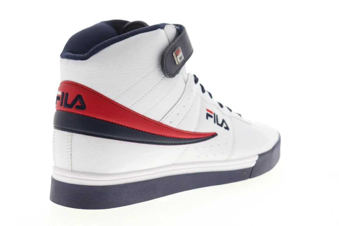 Fila Men's Vulc 13 Mid Plus Shoes - White / Blue / Red
