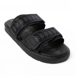 Men's Kappa 222 Banda Aster 1 Sandals - Black / DK Grey