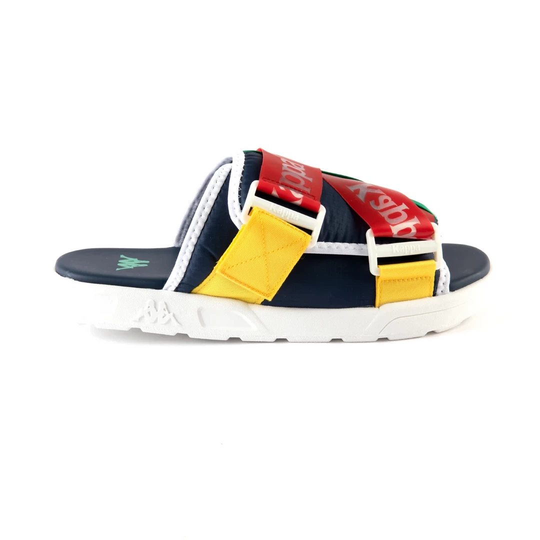 Kappa Authentic Mitel 1 Sandals - Blue / Red / Yellow