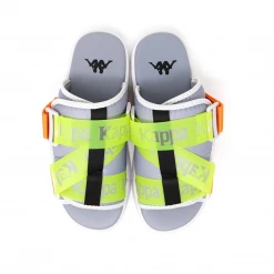Kappa Authentic Mitel 1 Sandals - Grey / Lime / Orange