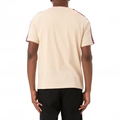 Kappa Men's Logo Tape Avirec 2 T Shirt - Beige