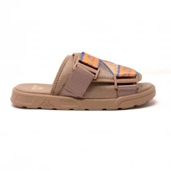 Kappa Logo Tape Kalpi Sandals - Almond / Orange / Blue Men's